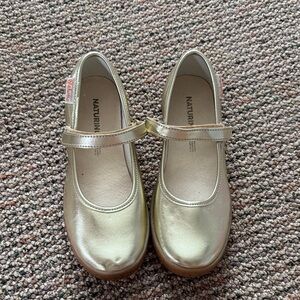 Naturino Shimmering Gold Dress Shoes for Kids